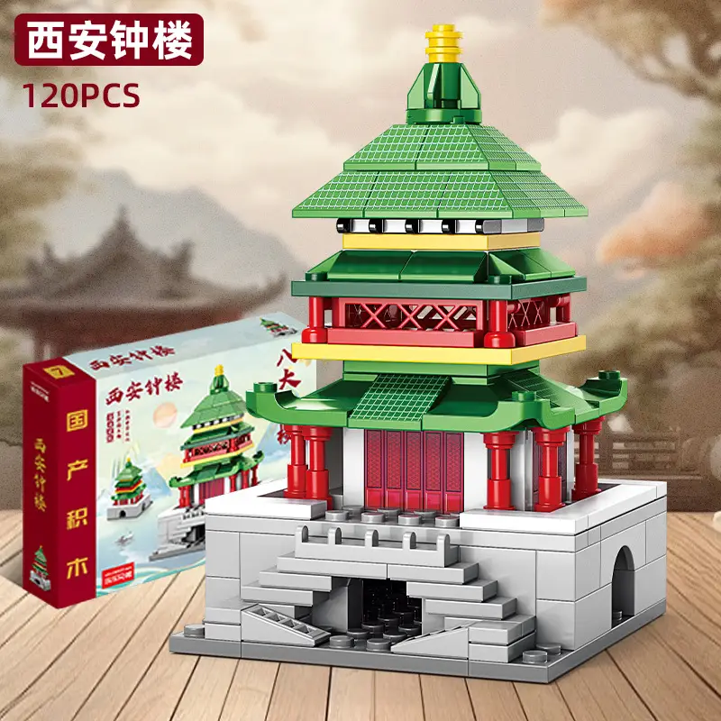 Lego Tower Set for Kids 164 Pcs Wooden Build - Image 18