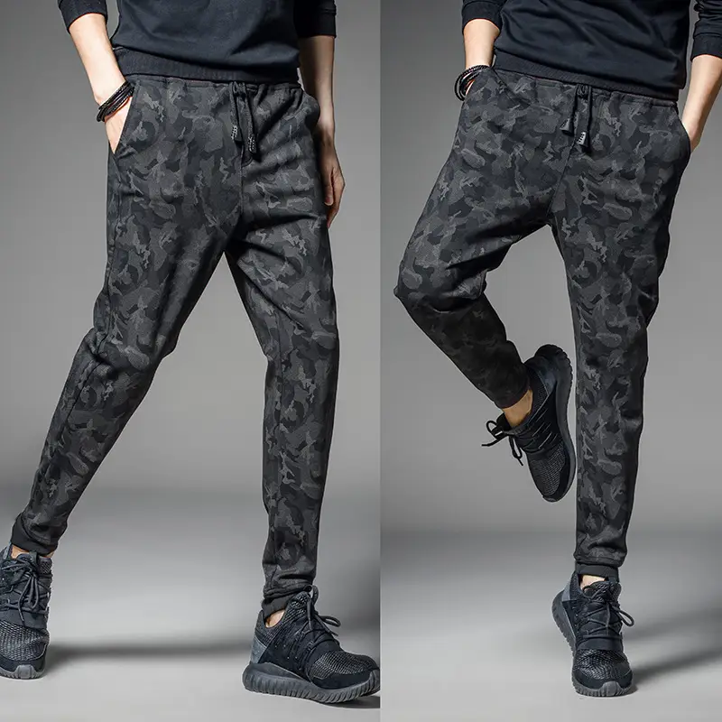Men Fat Camoat Leg Pants Spring 200kg - Image 2