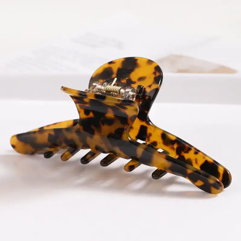 Korean Style Tortoise Tortue Hair Ponytail Clip for Women
