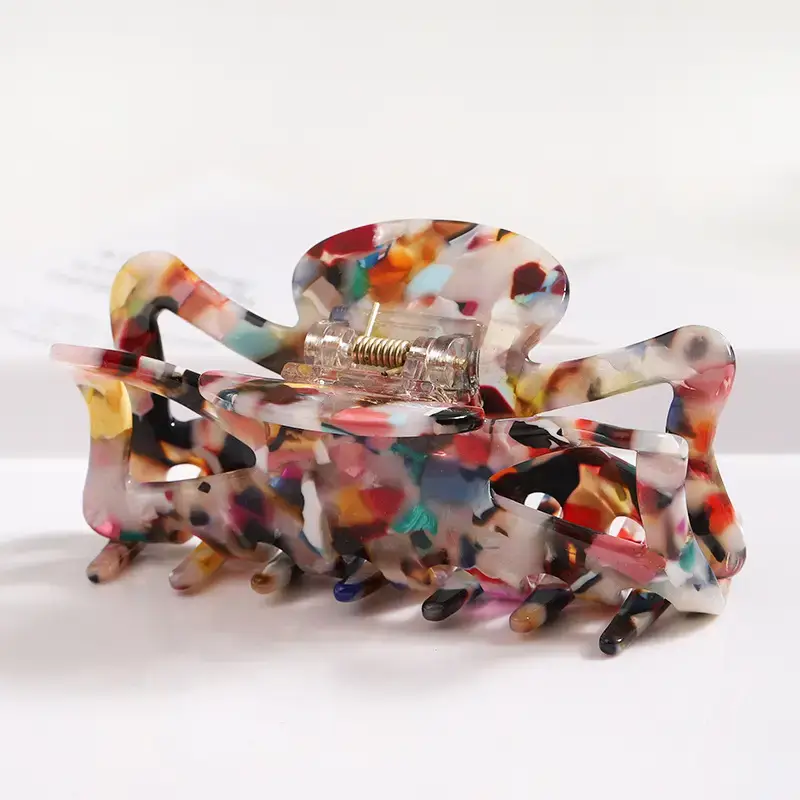 Korean Style Tortoise Tortue Hair Ponytail Clip for Women
