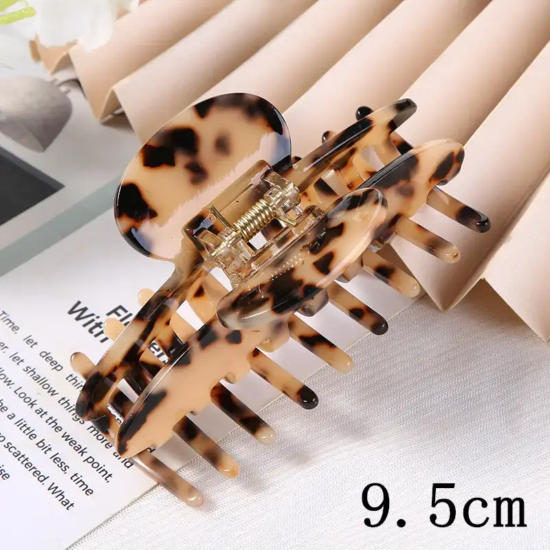 Korean Style Tortoise Tortue Hair Ponytail Clip for Women