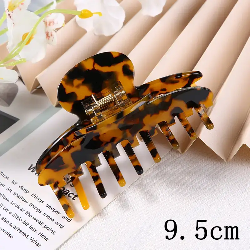 Korean Style Tortoise Tortue Hair Ponytail Clip for Women