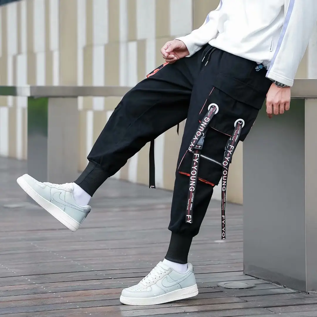 Men's Casual Korean Style Hip-hop Pants Large