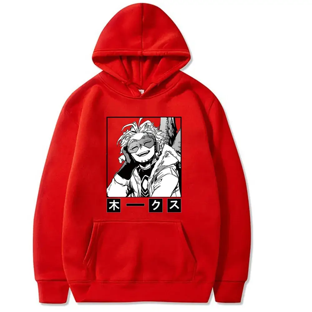 Men Anime Hoodie Black Cartoon Design - Image 15