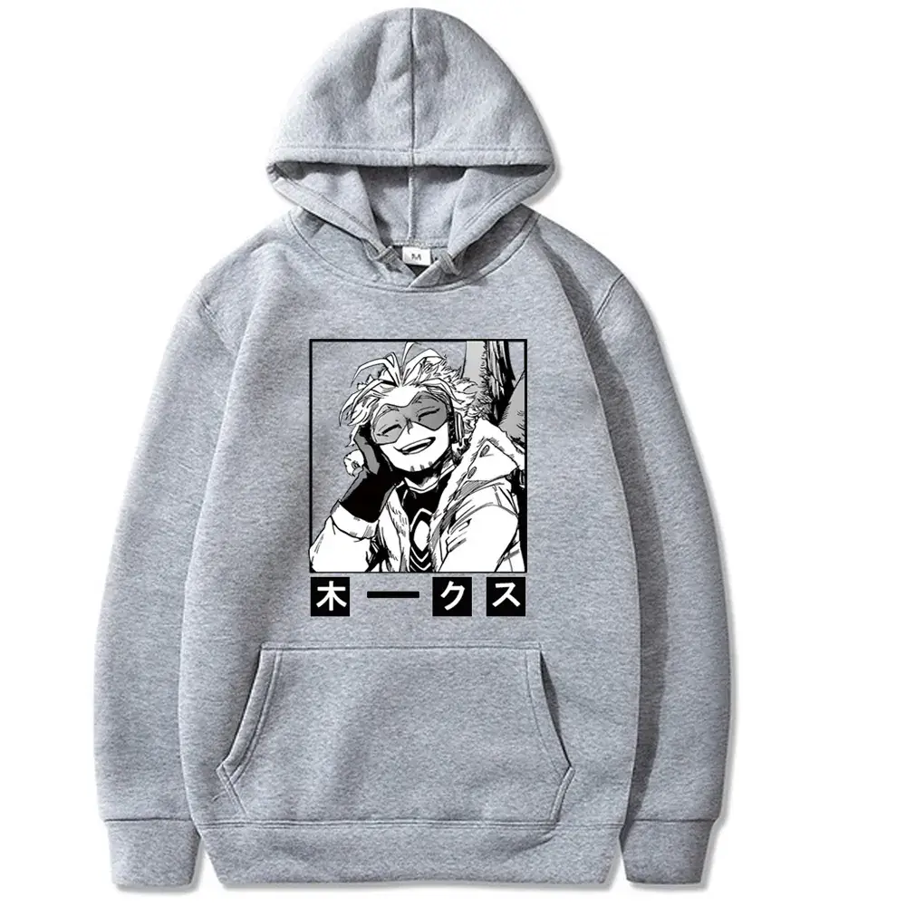 Men Anime Hoodie Black Cartoon Design - Image 16
