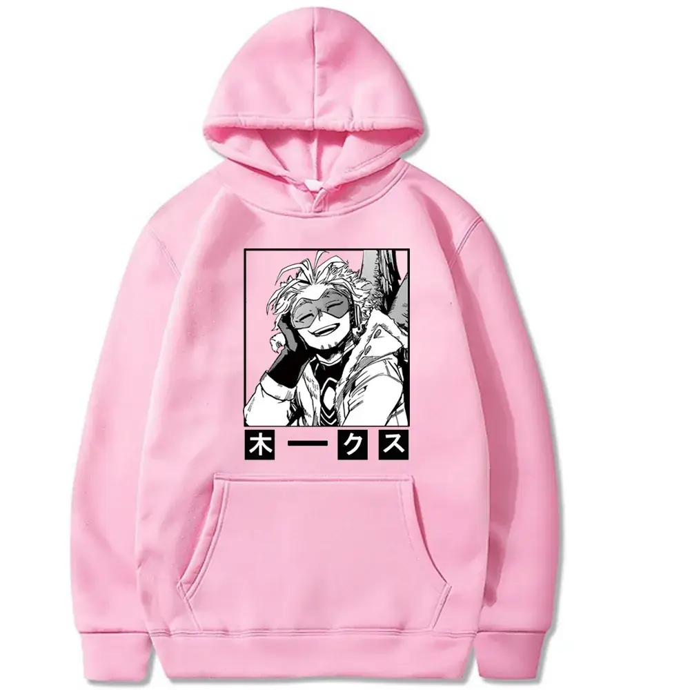 Men Anime Hoodie Black Cartoon Design - Image 18