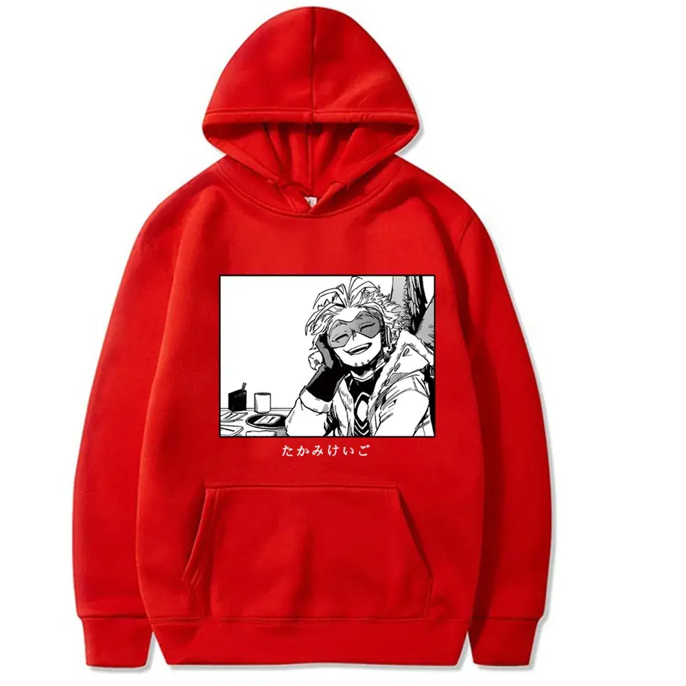 Men Anime Hoodie Black Cartoon Design - Image 3