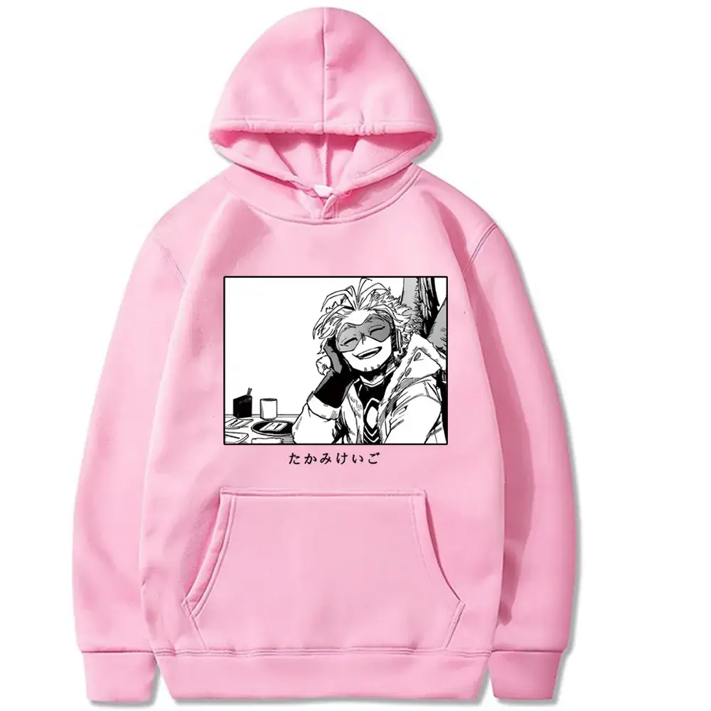 Men Anime Hoodie Black Cartoon Design - Image 6