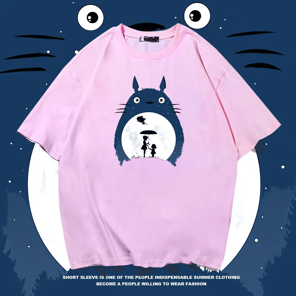 Y Totoro Anime T-Shirt Men Women Summer 2021 - Image 7