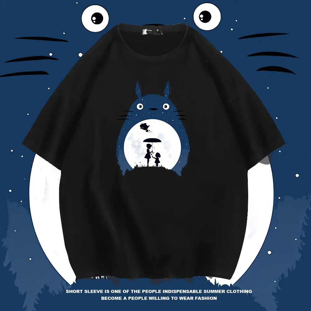 Y Totoro Anime T-Shirt Men Women Summer 2021 - Image 8