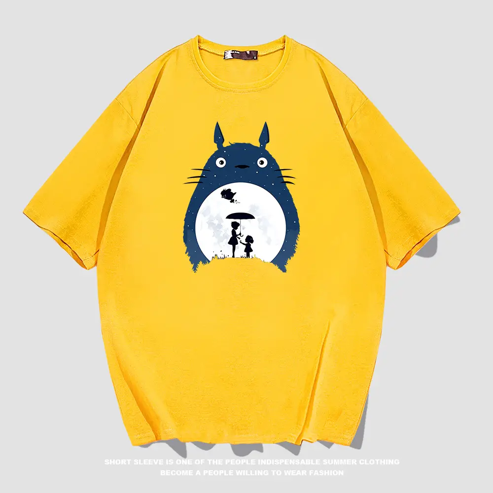 Y Totoro Anime T-Shirt Men Women Summer 2021 - Image 3