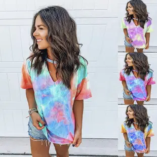 2023 Women Green V-Neck Spinning T-Shirt — feature 21