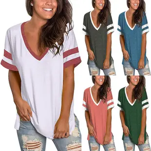 2023 Women Green V-Neck Spinning T-Shirt — feature 3