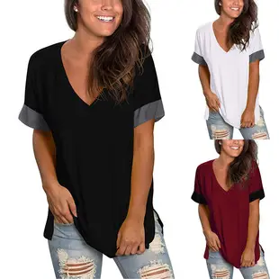 2023 Women Green V-Neck Spinning T-Shirt — feature 5