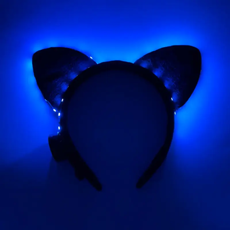 LED Cat Ears Headband for Night Market Party Dress Up - Image 3