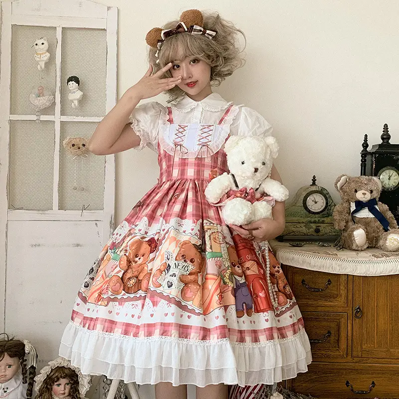 Cute Sweetheart Lolita Jsk Dress with Print - Image 2
