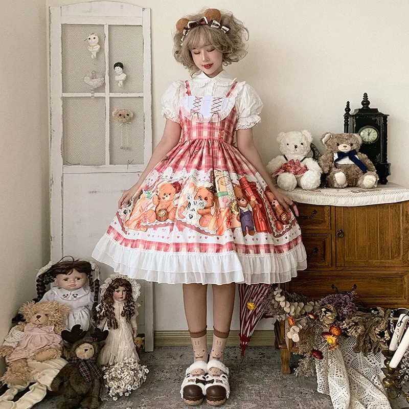 Cute Sweetheart Lolita Jsk Dress with Print - Image 4