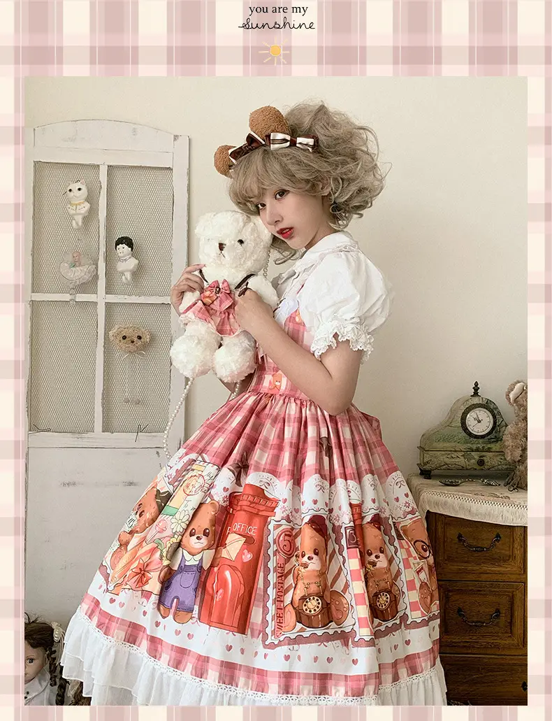 Cute Sweetheart Lolita Jsk Dress with Print — feature 11