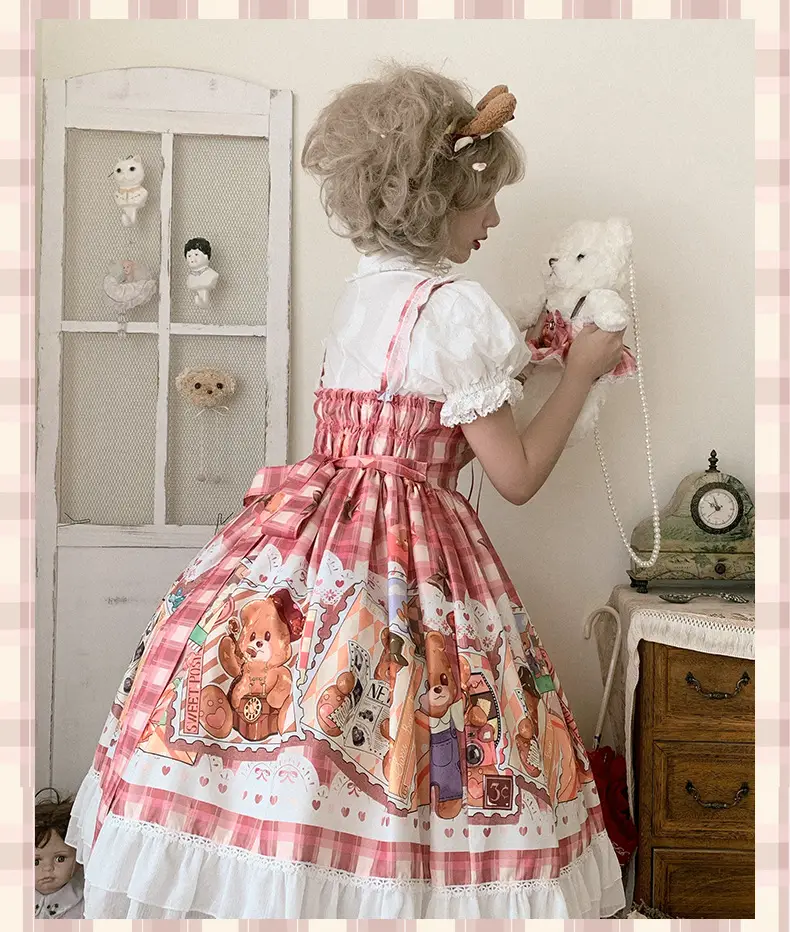 Cute Sweetheart Lolita Jsk Dress with Print — feature 12