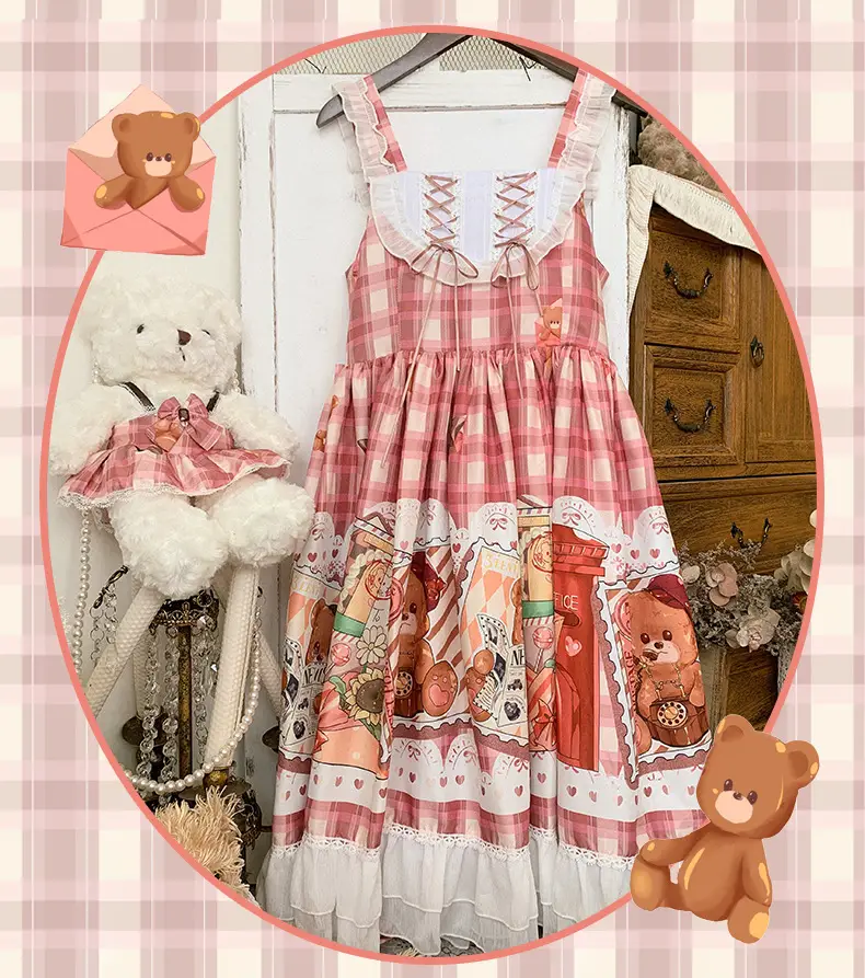 Cute Sweetheart Lolita Jsk Dress with Print — feature 13