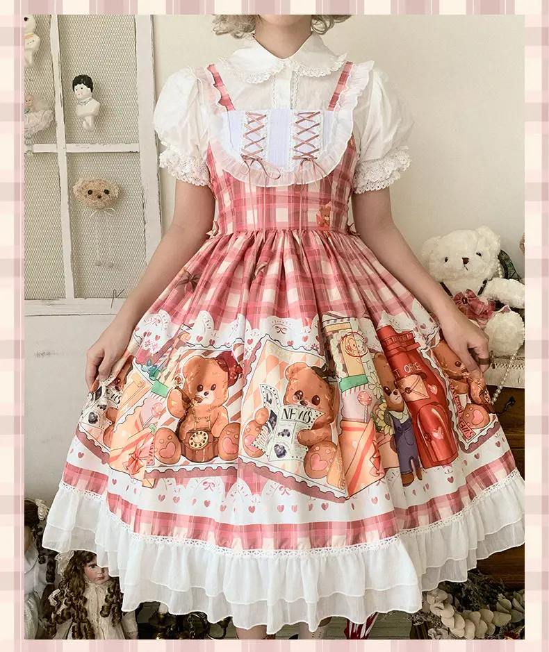 Cute Sweetheart Lolita Jsk Dress with Print — feature 14