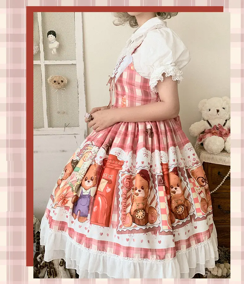 Cute Sweetheart Lolita Jsk Dress with Print — feature 16