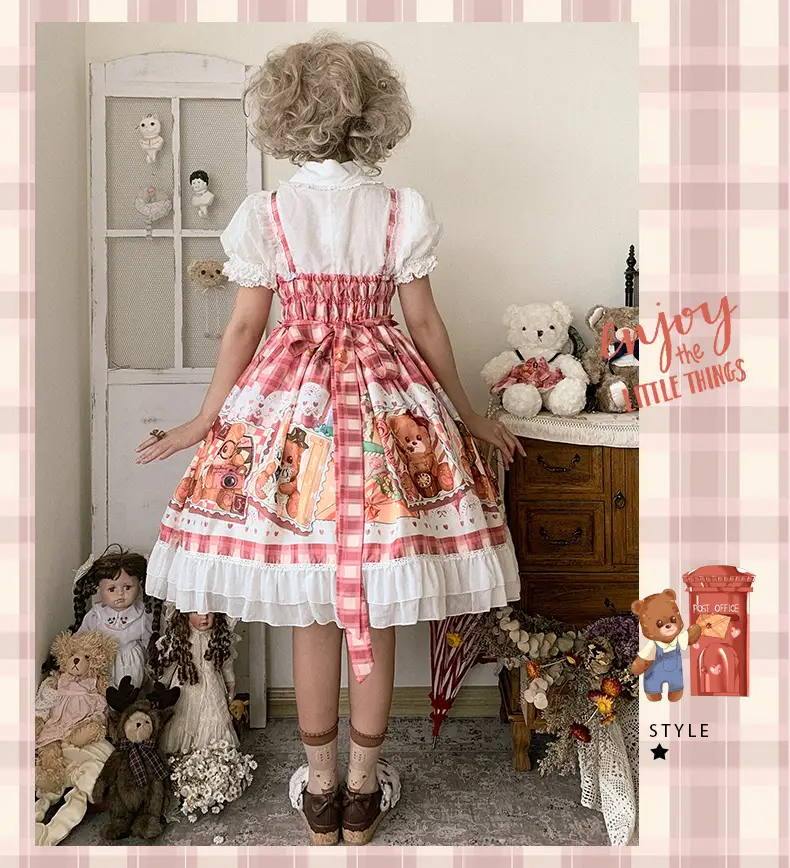 Cute Sweetheart Lolita Jsk Dress with Print — feature 7