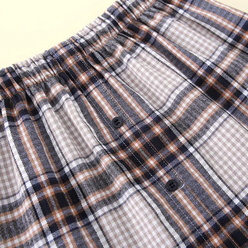 Winter Plaid Sweater Set with Hip Cover Brown Brown - Image 2