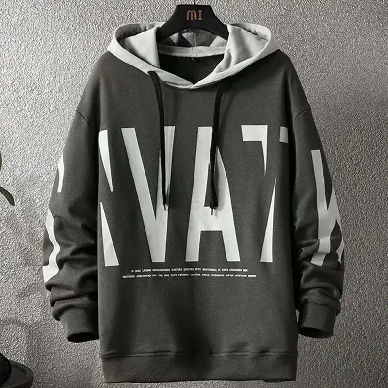 Men's Black SWAT Printed Hoodie XL - Image 5