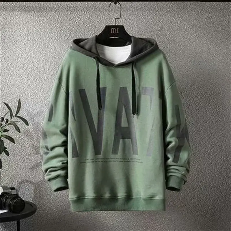 Men's Black SWAT Printed Hoodie XL - Image 6
