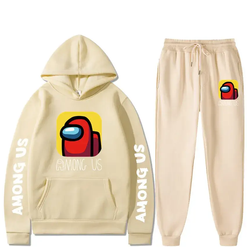Among Us Printed Hoodie & Pants Set Gray - Image 15