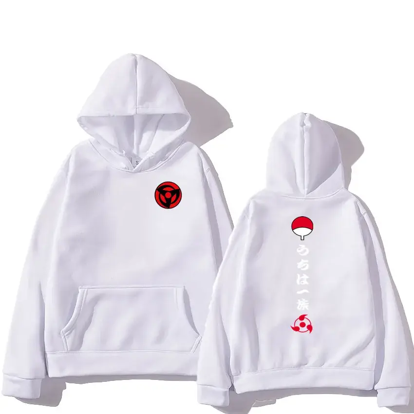 Men's Hoodie Set Naruto Print Grey 2021 - Image 18