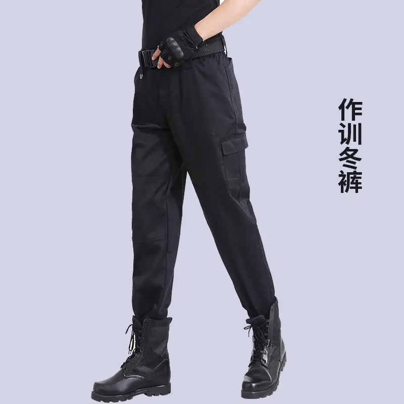 Men & Women Winter Security Uniforms Black Long Sleeve - Image 3