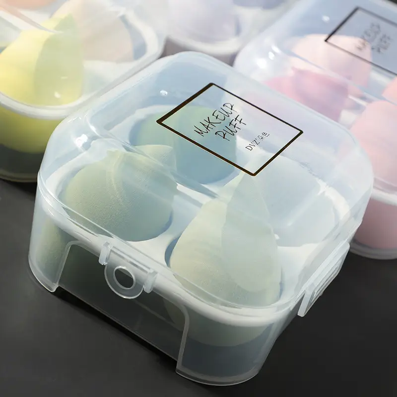 4 Pack Wet Dry Makeup Egg Puff Sponges - Image 7