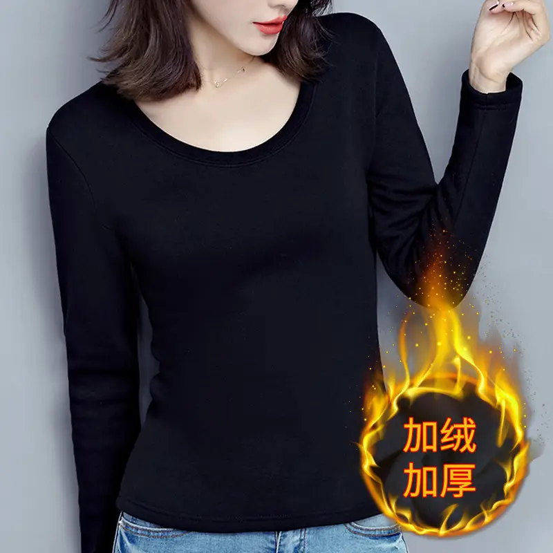 Black Velvet Padded Women's Winter Top