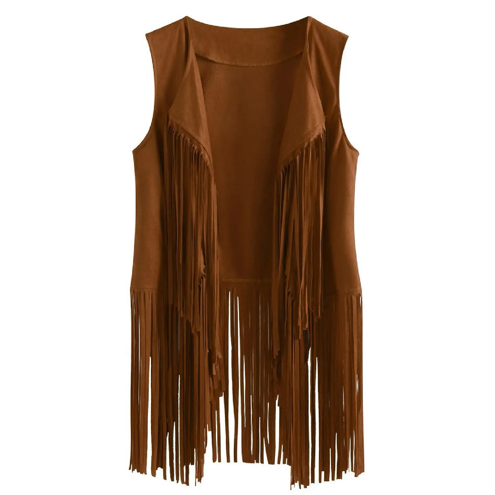 Women Slim Sleeveless Vest with Tassels Summer Wear - Image 9