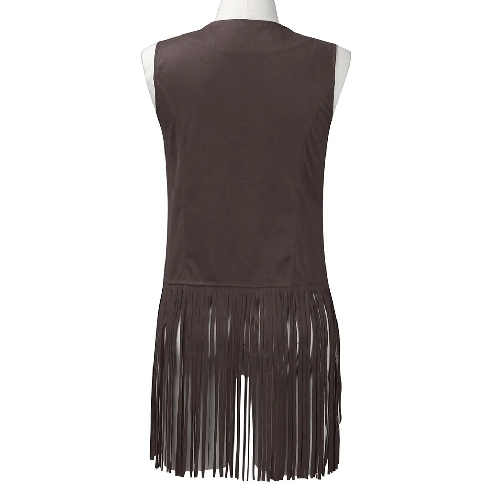 Women Slim Sleeveless Vest with Tassels Summer Wear — feature 19