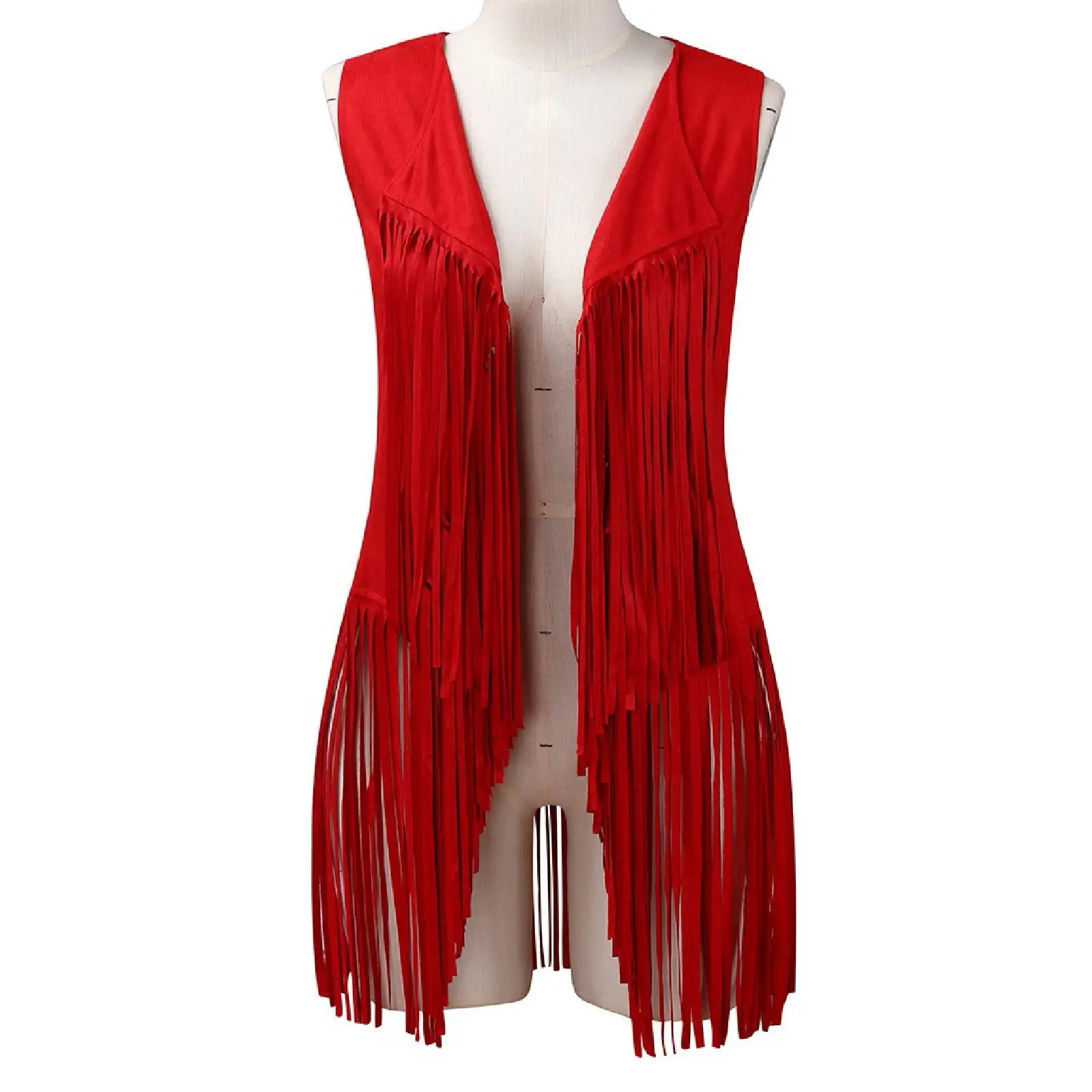 Women Slim Sleeveless Vest with Tassels Summer Wear — feature 24