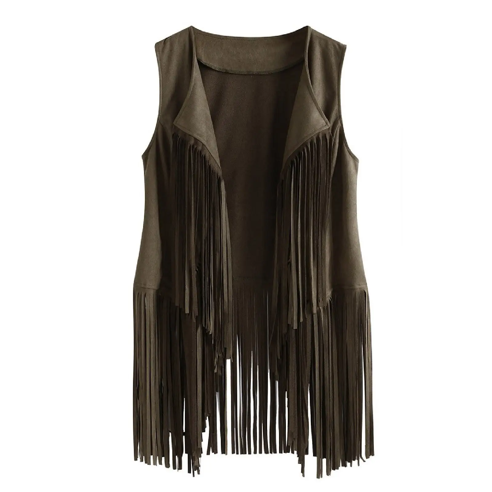 Women Slim Sleeveless Vest with Tassels Summer Wear — feature 31