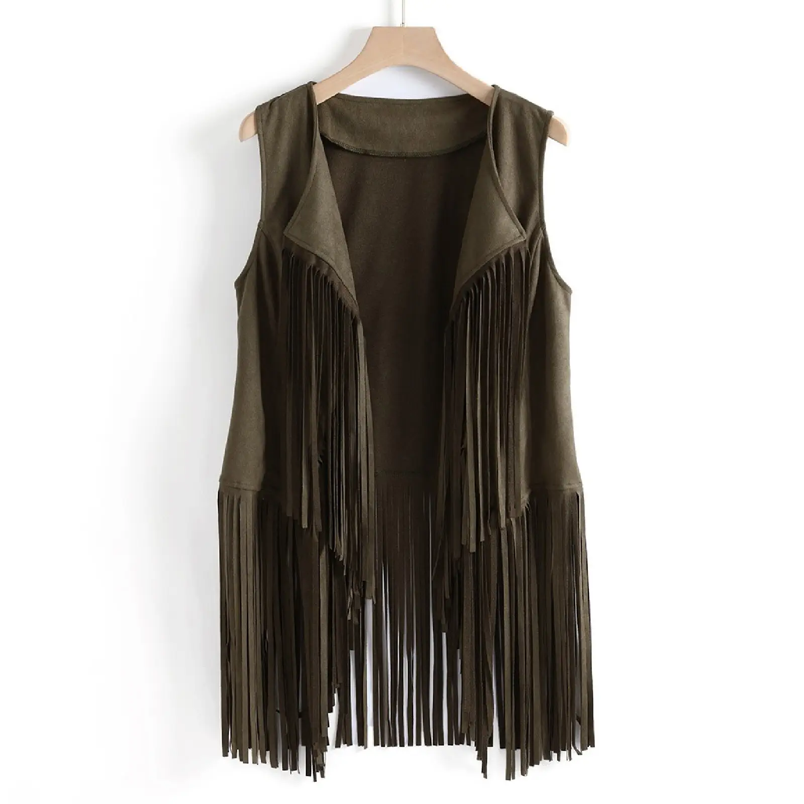Women Slim Sleeveless Vest with Tassels Summer Wear — feature 32