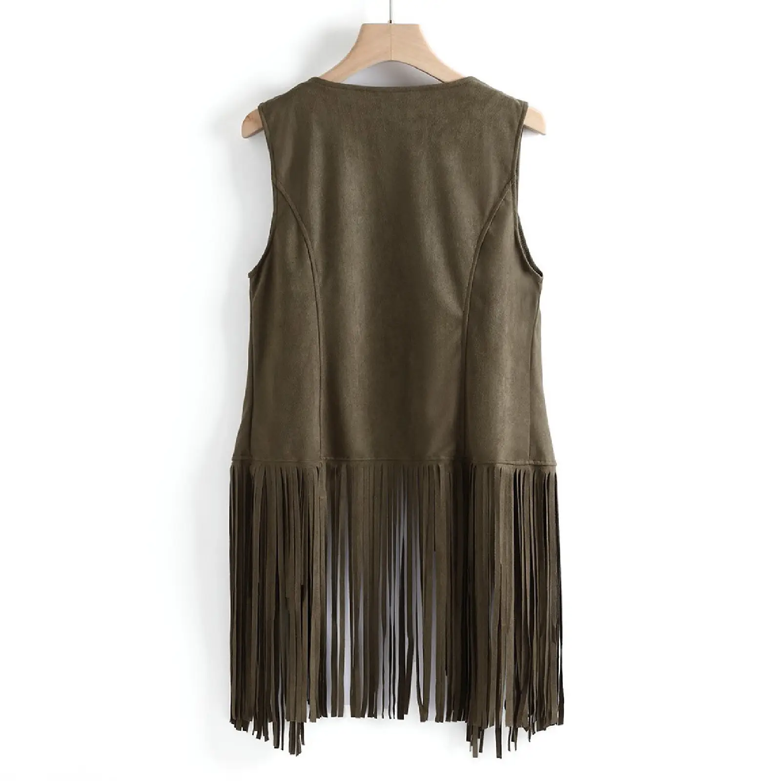 Women Slim Sleeveless Vest with Tassels Summer Wear — feature 33