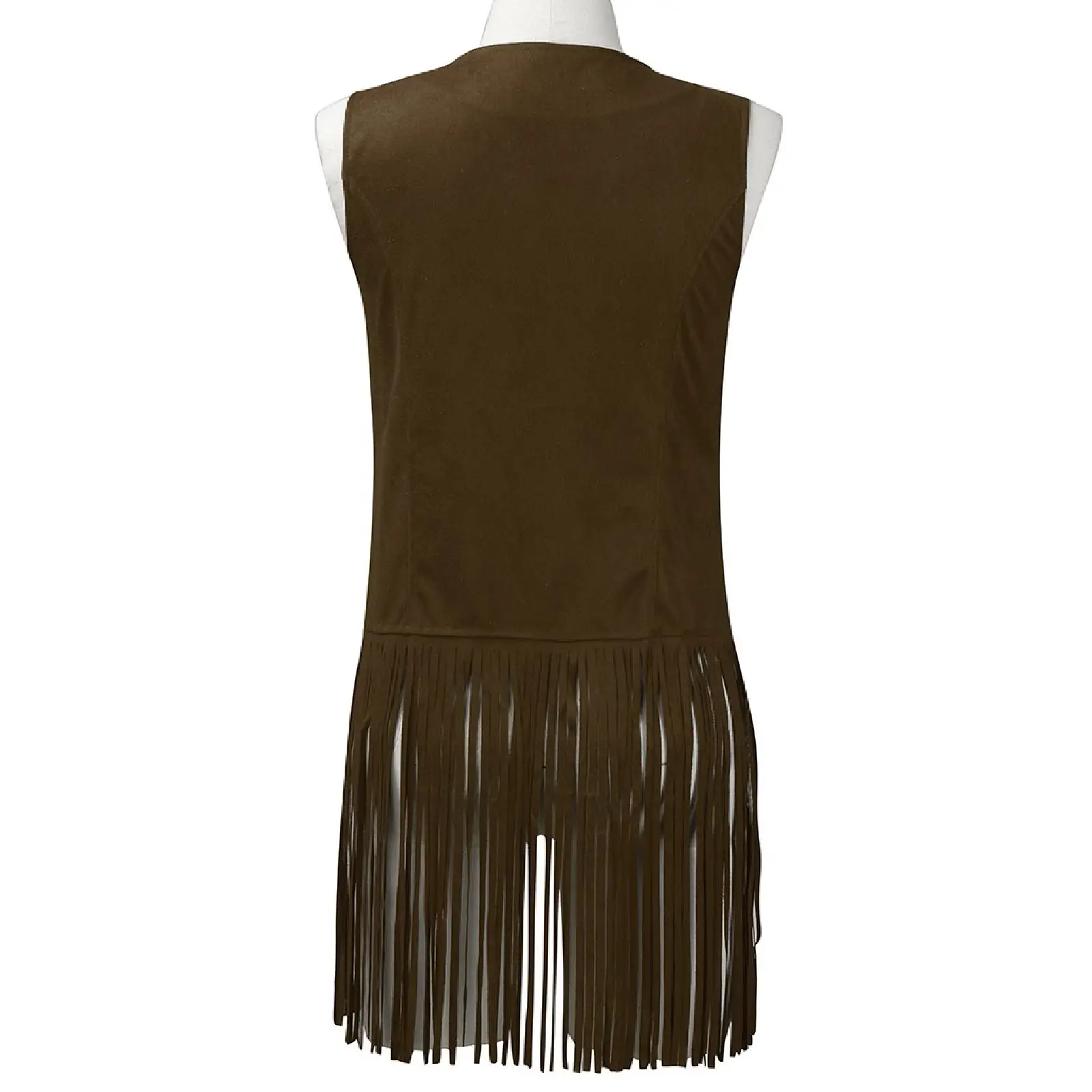 Women Slim Sleeveless Vest with Tassels Summer Wear — feature 36