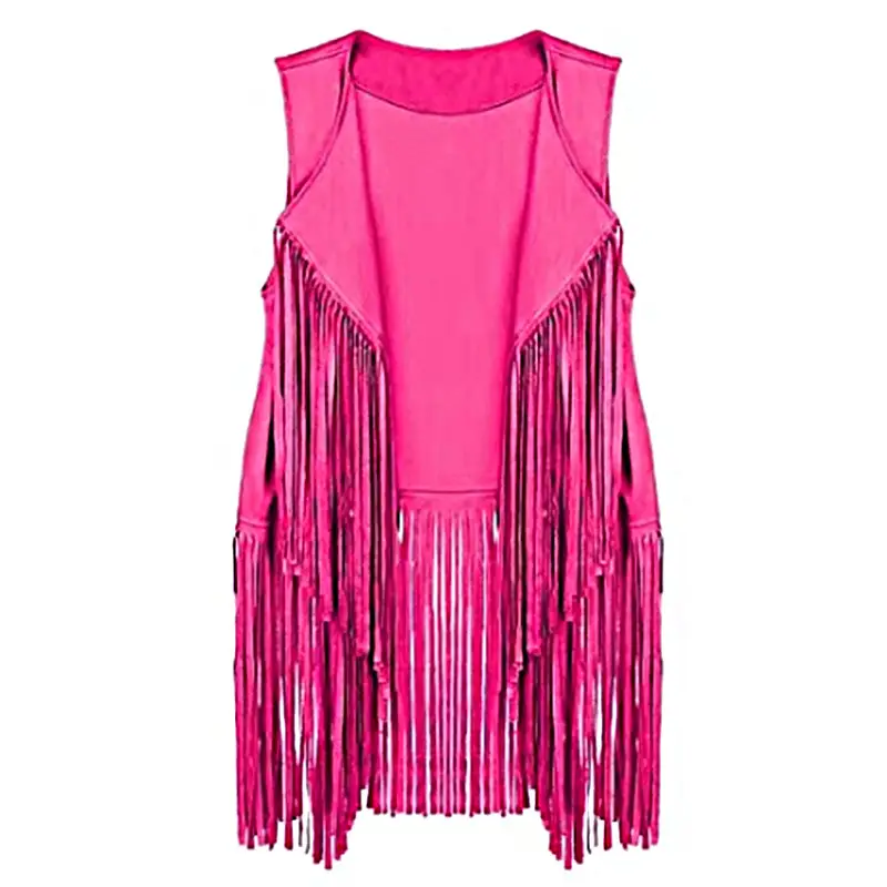 Women Slim Sleeveless Vest with Tassels Summer Wear - Image 6
