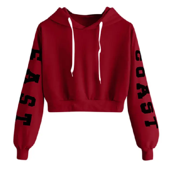 Women Korean Print Sweatshirt Set Red Yellow Yellow - Image 3