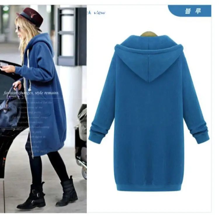 Pink Velvet Hooded Zipper Trench Coat for Women - Image 12