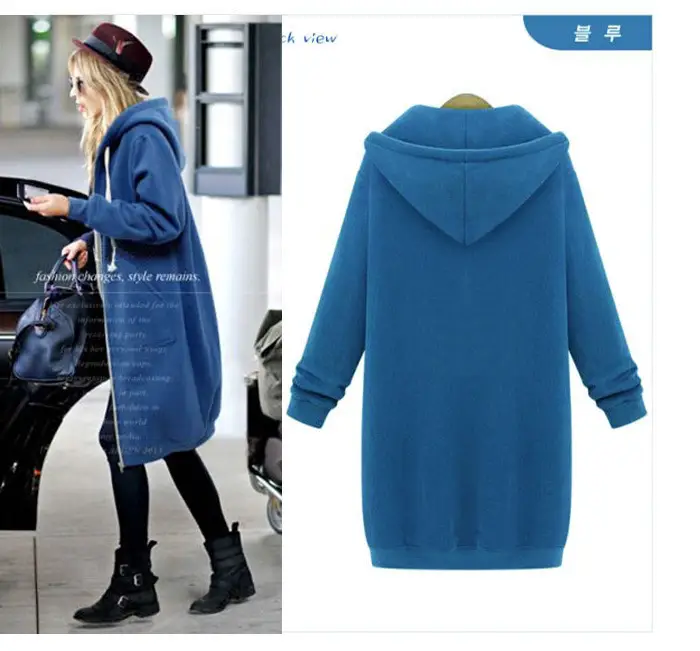 Pink Velvet Hooded Zipper Trench Coat for Women — feature 4