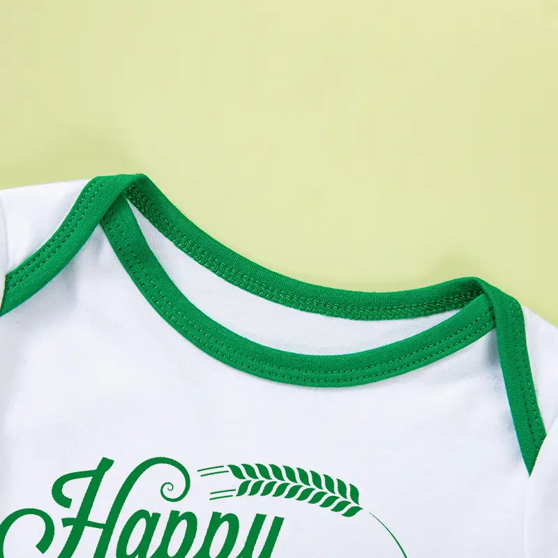 Green St. Patrick's Dress for Baby Girls Party Wear