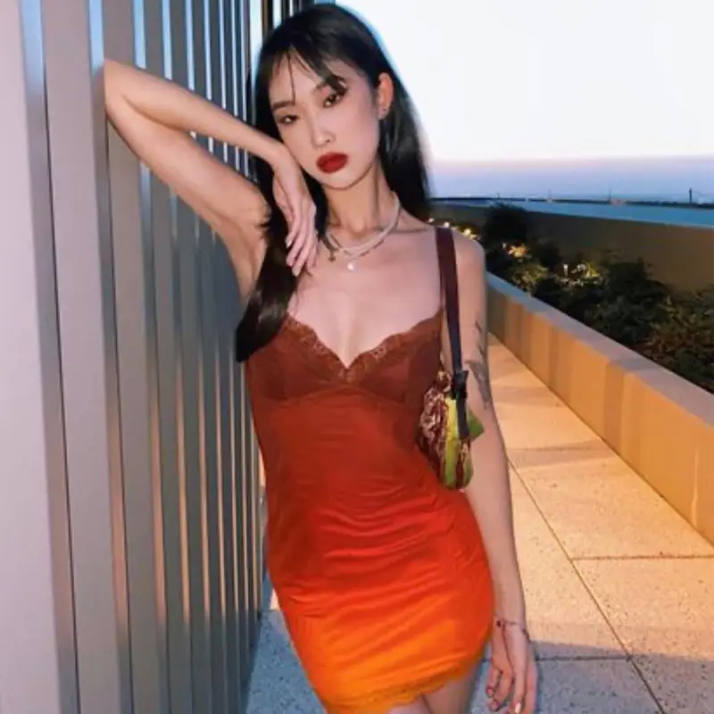 Explosive Color Block Slim Fit Dress for Women