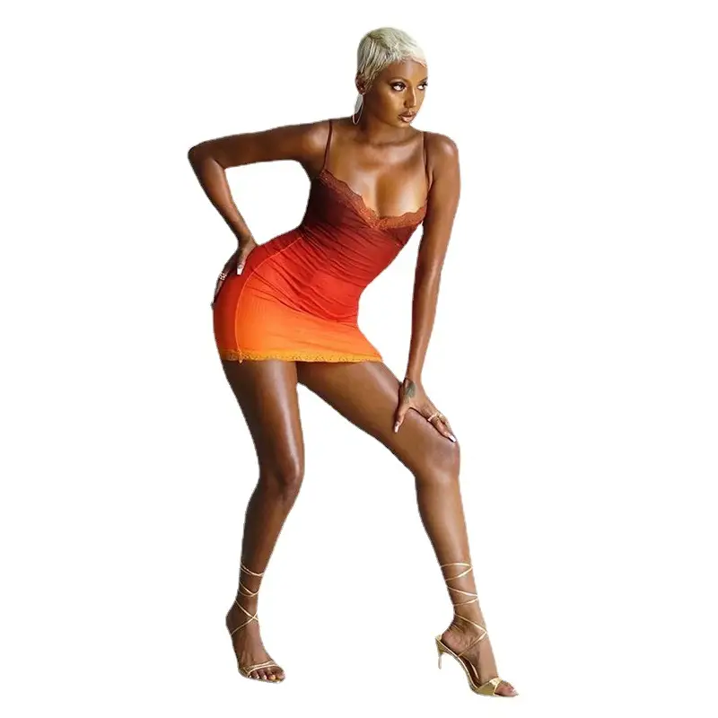 Explosive Color Block Slim Fit Dress for Women