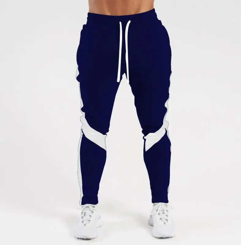 Men Slim Fit Striped Pants Grey Black Drawstring - Image 6